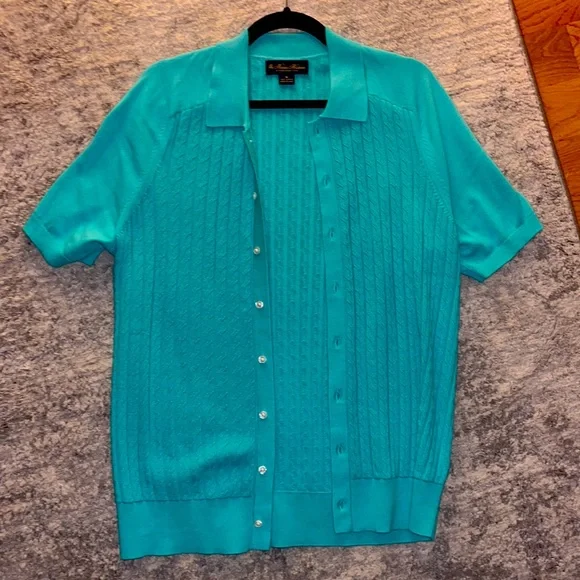 トップス BROOKS BROTHERS fine merino knit polo Fine Merino Wool Sweater Polo